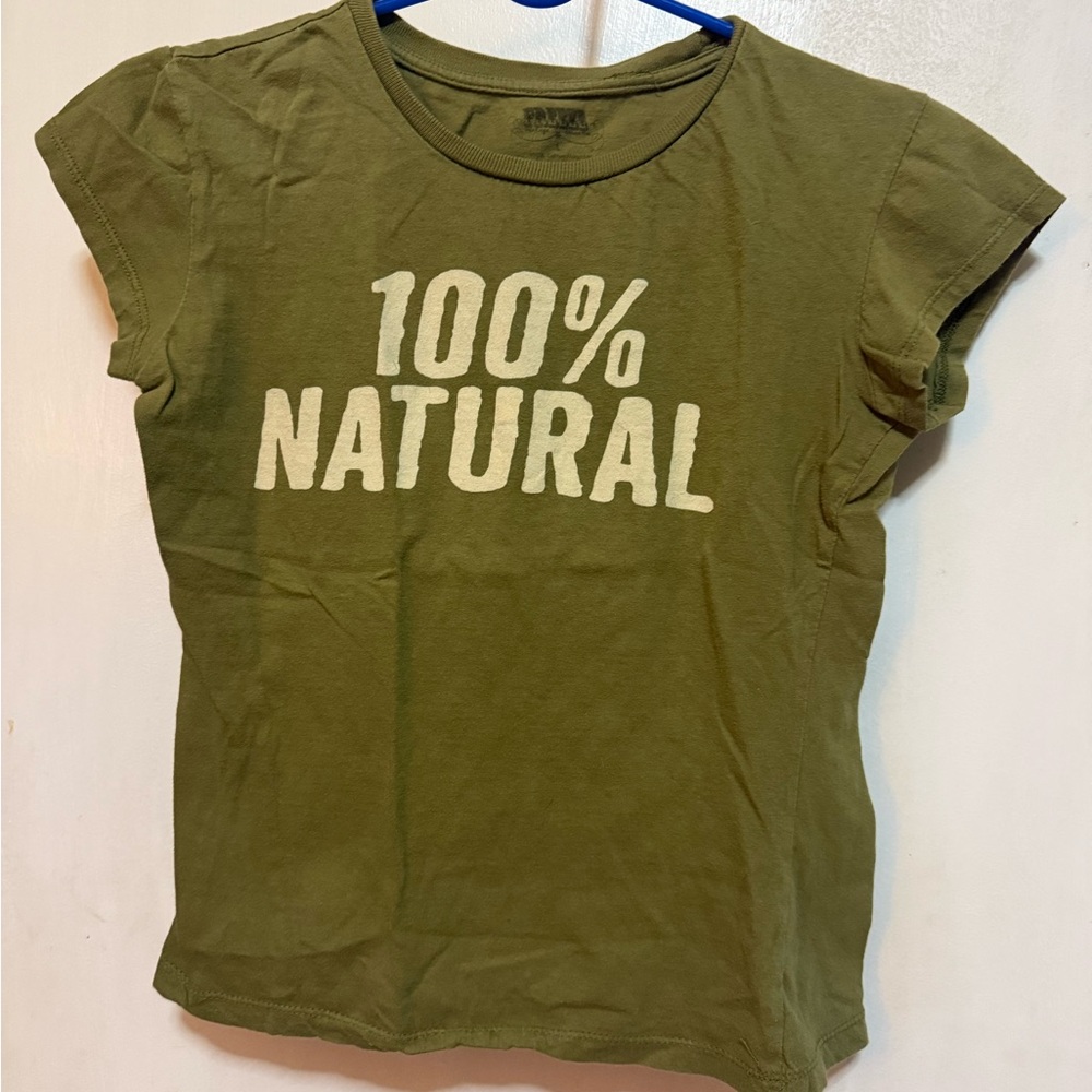 Freeze Olive Green '100% Natural' Women's Tee